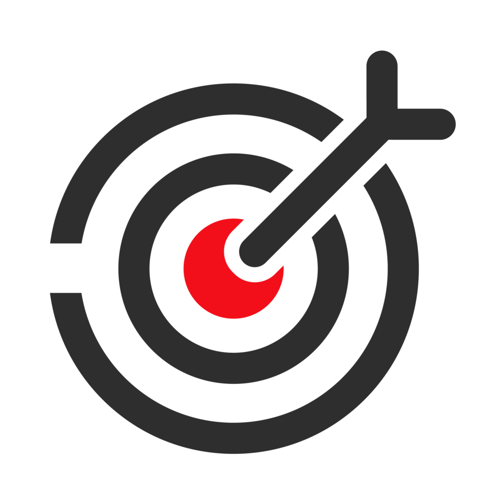 PAC Icon Zielscheibe rot-anthrazit
